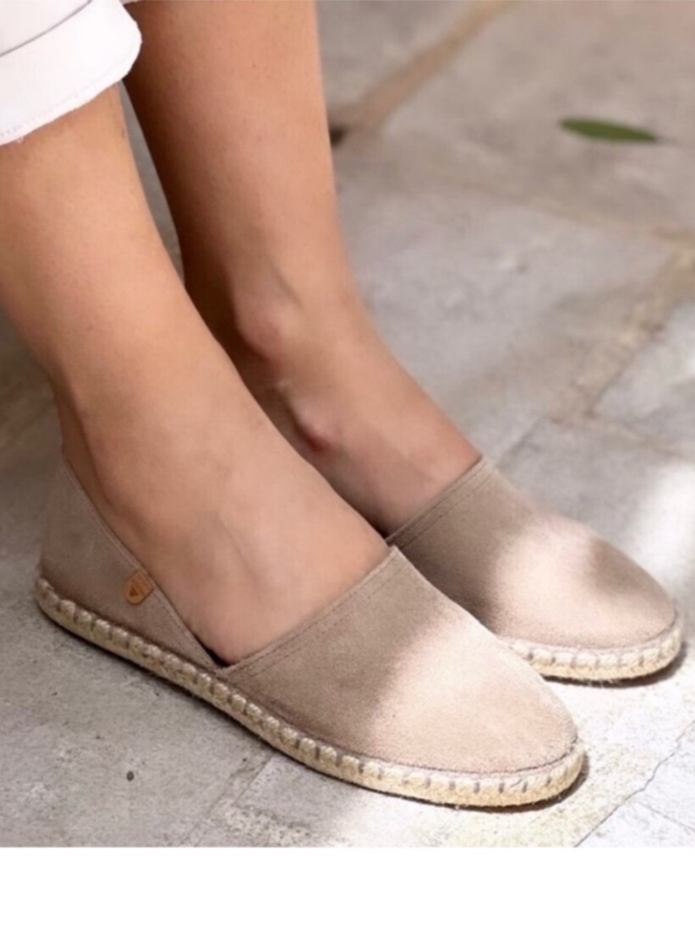 Verbenas Espadrilles Carmen Serraje Piedra Suede Women’s Size 11